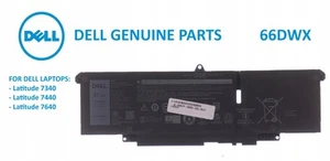 Bateria DELL Latitude 7340 7440 7640 MODEL: 66DWX - Zdjęcie 1 z 4