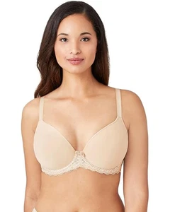 Wacoal La Femme T-Shirt Bra Women's 32D Sand Stretch Seamless Underwire DDR386 - Picture 1 of 10
