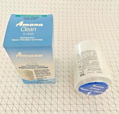 Amana Clean N Clear Model WF401 WF401S 12527304 Water Filter Cartridge Sealed - Image 1 of 4