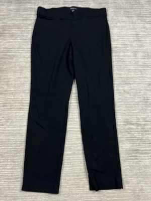 Pantalones de Carrera Liz Claiborne para Mujer 14 Negro Vestido Clásico Pull On Elástico Rayón Foto 1 de 4