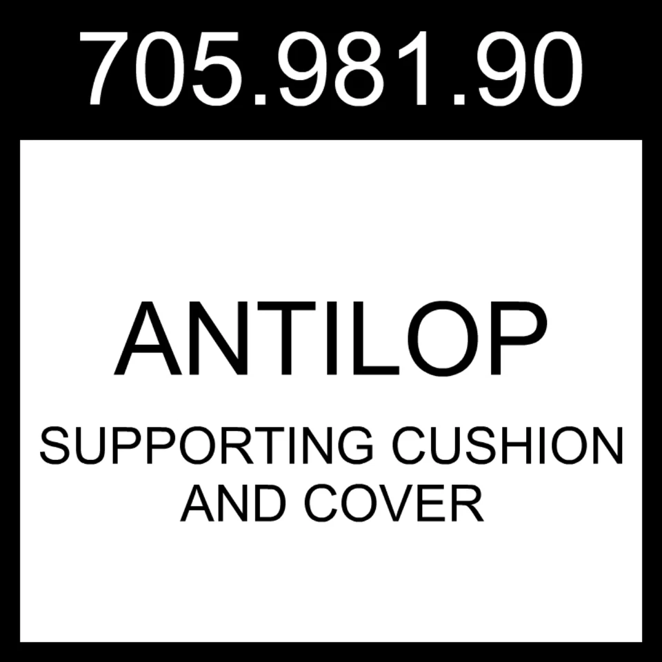 Поддерживающая подушка и чехол IKEA ANTILOP в синюю/белую полоску 705.981.90 - Изображение 1 из 1