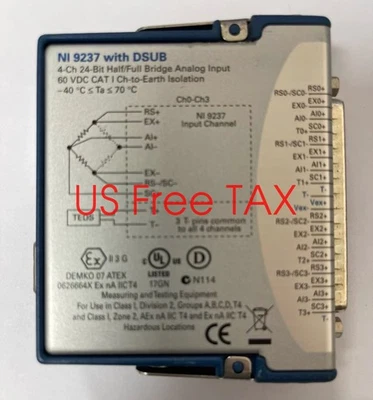 National Instruments, NI-9237  D-SUB C Series Strain/Bridge Input Module - Image 1 of 2