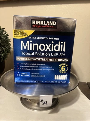 Kirkland Minoxidil 5% Extra Strength Men Hair Regrowth Treatment 6 Month Supply - Image 1 of 3