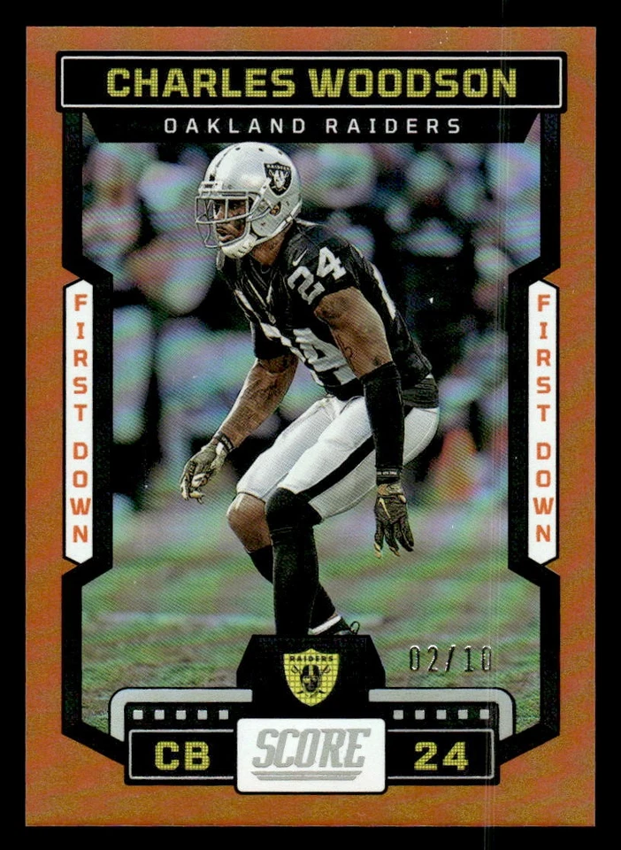 Charles Woodson 2022 Puntuación #131 Primer Down #/10 Foto 1 de 2
