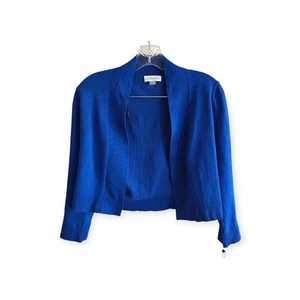 Calvin Klein Blue Open Front Long Sleeve Cardigan Sweater Womens Size M NWT - Picture 1 of 6