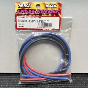 Eagle Racing 12 Gauge Silver Wire Battery Motor ESC Red Black Blue Vintage RC - Picture 1 of 4