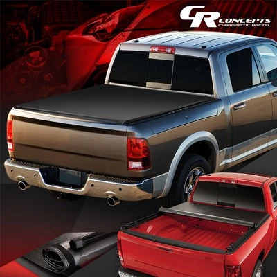 Cubierta blanda para caja de camión enrollable para RAM 1500/2500/3500 2009-2024 6,5 FT Foto 1 de 4