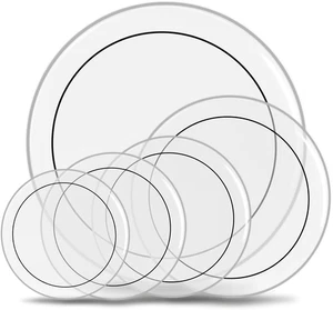 5 Stück Schlagzeugfelle, 12" 13" 14" 16" 22" PET Drum Head Kit, Standard Drumhead P - Bild 1 von 15
