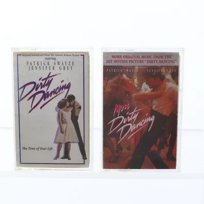 Dirty Dancing & More Dirty Dancing Movie Soundtrack Vintage Cassette Tape Lot x2 Foto 1 de 3
