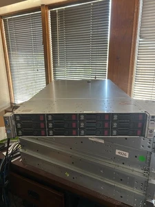 HP Proliant DL380e Gen8 2 Xeon 8c 12 Bay LFF server w 48GB RAM and 32TB storage - Picture 1 of 8