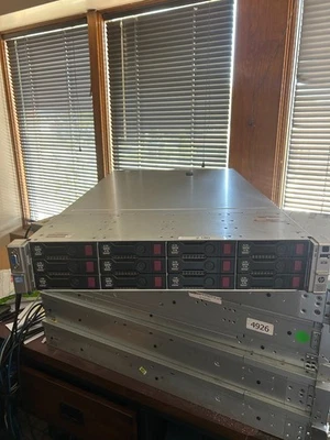 HP Proliant DL380e Gen8 2 Xeon 8c 12 Bay LFF server w 48GB RAM and 32TB storage - Image 1 of 4