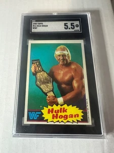 1985 Topps WWF Wrestling Stars #16 Hulk Hogan SGC 5.5 Rookie RC - Picture 1 of 2