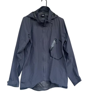 Nike ACG Jacket Mens Medium Gray Gore-Tex Paclite Hooded Waterproof Outdoor Coat - Picture 1 of 13