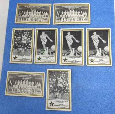 Vintage Men's Basketball Team Player Cards Vanderbilt Fred Benjamin Barry Booker - Image 1 of 4