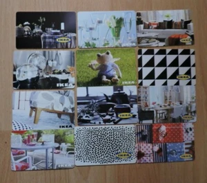 KONVOLUT 12 SCHWEDISCHE/SCHWEDEN IKEA GESCHENKKARTEN. SAMMLERSTÜCK. KEIN WERT. LOT 4 - Bild 1 von 1