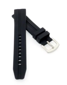 Silikon Uhrenarmband Modell Sportima-XL extralang schwarz 22 mm - Bild 1 von 3