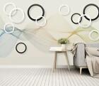 3D Nordic Style Circle G3392 Wallpaper Wall Murals Removable Self-Adhesive Honey