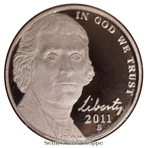 2011 S Jefferson Nickel 5C Gem Deep Cameo Proof Nickle San Francisco Ships Free! Cover