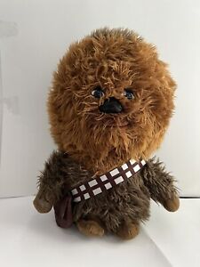 Star Wars The Force Awakens Talking Chewbacca Big Head Plush Fuzzy Doll Toy 15”