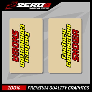 SHOWA UPPER FORK DECALS MOTOCROSS GRAPHICS MX GRAPHICS FACTORY CONNECTION - Picture 1 of 1