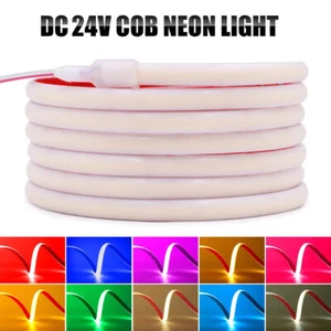 32.8ft 24V Waterproof COB LED Light Strip 480LEDs/m Commercial Building Lights - Picture 1 of 25