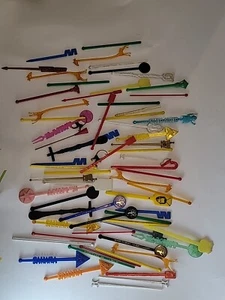 Konvolut/von 68 Vintage Getränk Rührstäbchen Rührstäbchen Giraffen Hotels Casinos Bars - Bild 1 von 24