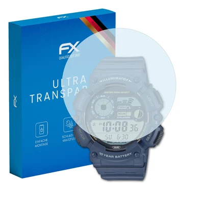 AtFoliX 3x Screen Protector for Casio WS-1500H-2AV Protective Clear Film - Image 1 of 4