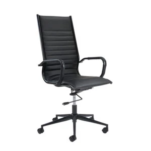 Mr Office Bari high back executive chair black frame - black faux leather - Picture 1 of 4
