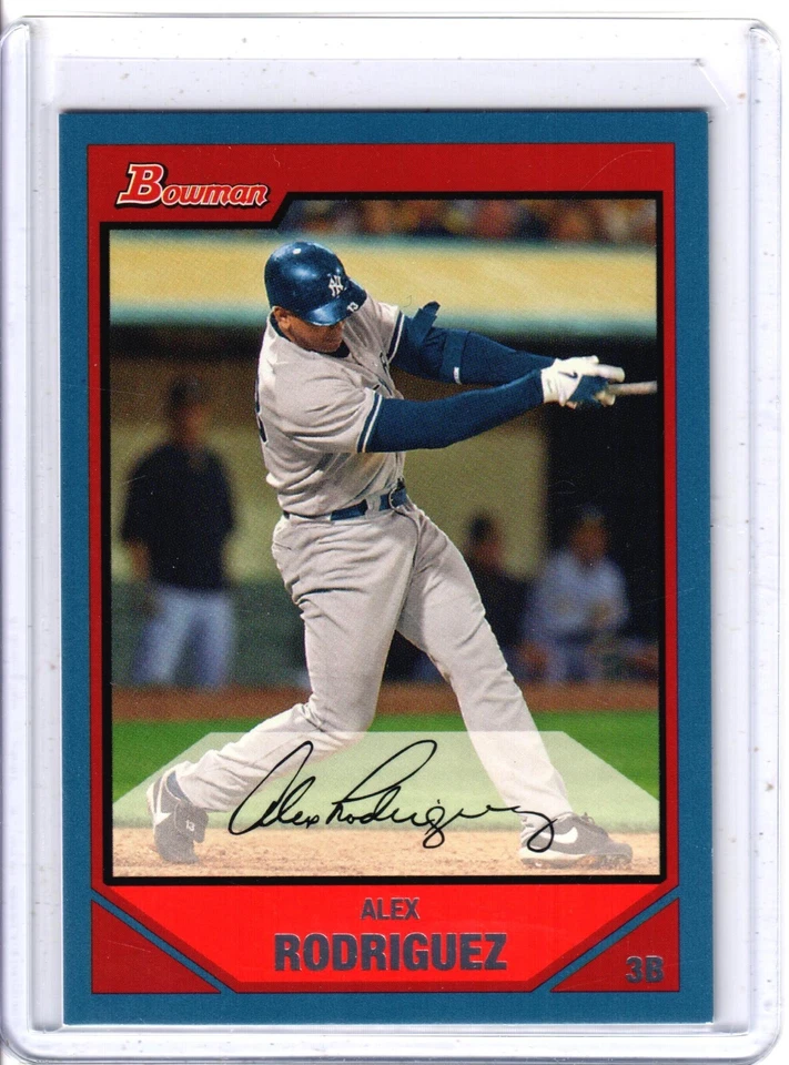 2007 Bowman Alex Rodriguez Blue /500 - Image 1 of 2