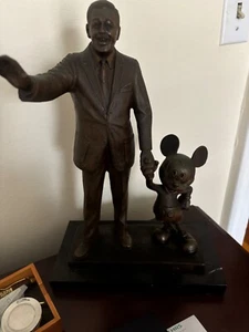 walt disney and mickey mouse bronze statue BLAINE Gibson - Picture 1 of 4