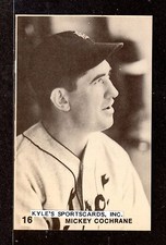 1975 TCMA Mickey Cochrane DETROIT TIGERS  UNSIGNED 3-1/2 x 5-1/2  PHOTO CARD #11