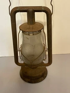 Antique Hurricane Lantern Dietz Fitzall Monarch 4 H Loc Nob NY USA Globe RARE - Picture 1 of 9