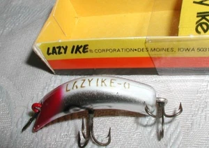 VTG.LAZY IKE MI0 MRW-Metallic R&W,FLY ROD IKE 1½" ;HARD TO FIND NOS Dura Pak Box - Picture 1 of 4