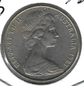 1983 AUSTRALIA Circulated 10 Cent QEII & Lyrebird Coin! - Picture 1 of 2