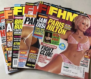 LOT 6x 2004 FHM Magazine Mar Apr May June July Nov - Paris Hilton Pam Anderson - Bild 1 von 15