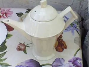 MYOTT OLD ENGLAND WHITE COFFEE POT - ART DECO. - Picture 1 of 3