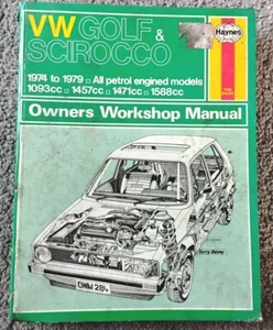 VW Volkswagen Golf Scirocco MK1 1974 - 1979 Haynes Owners Workshop Manual - Picture 1 of 5