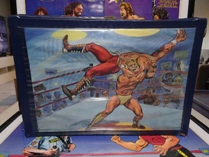 Vintage 80s Championship Wrestlers Ring & Carry Case Rare! WWF LJN WWE HULK - Picture 1 of 7