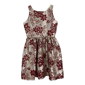 Rare Editions Big Girls Party Dress Size 16 Embellished Waist Fit & Flare - Picture 1 of 8