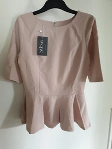 Stylove beige geriffelte Bluse Größe S Ref Y24 - Bild 1 von 2