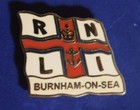 Burnham on Sea RNLI R N L I Lifeboat Charity Flag Pin Badge