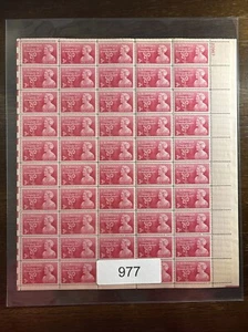 977 US Postfrisch Bogen, 3 Cent Moina Michael, Erzieherin, postfrisch NH - Bild 1 von 3