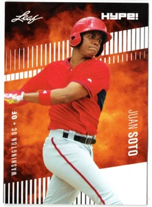 JUAN SOTO 2018 LEAF "1ST PRINTED' HYPE ROOKIE CARD #15! WASHINGTON NATIONALS! - Picture 1 of 1
