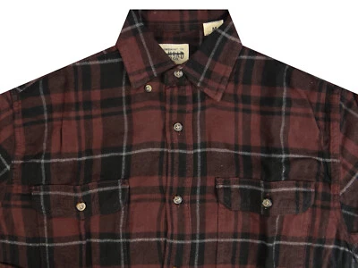 Camisa a Cuadros de Franela Suave para Hombres Marca Pelirroja Bolsillos con Solapa Algodón Grandes Colores Nuevos Foto 1 de 4