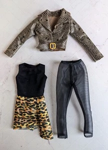 Nuevo WW84 Barbara Minerva Muñeca CONJUNTO CHAQUETA BRONCEADA VESTIDO MEDIAS Para BARBIE - Imagen 1 de 4