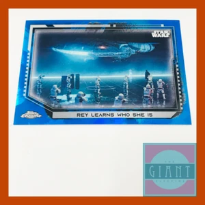 2021 Topps Star Wars Chrome Legacy Base #10 Blue Refractor /99 Rise of Skywalker - Bild 1 von 2