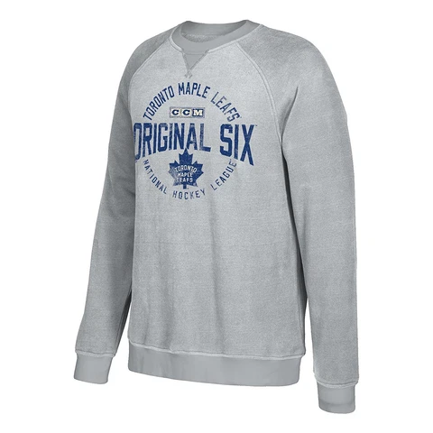 Toronto Maple Leafs CCM NHL Men's 2XL "Classic Six" Crew Fleece Sweatshirt Cover