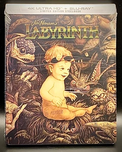 LABYRINTH (JIM HENSON) - WALMART EXCLUSIVE 4K BLURAY STEELBOOK **NEW & SEALED!** - Picture 1 of 6
