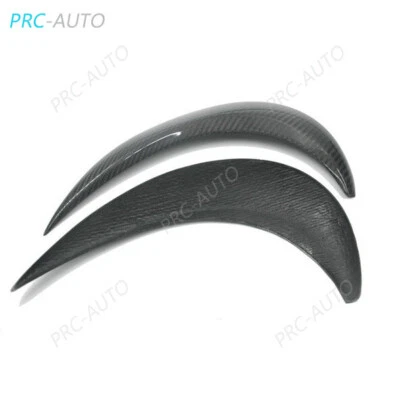 Tiras de ajuste de cubierta de cejas de faros de carbono real para Volkswagen Beetle 2013-2019 Foto 1 de 4