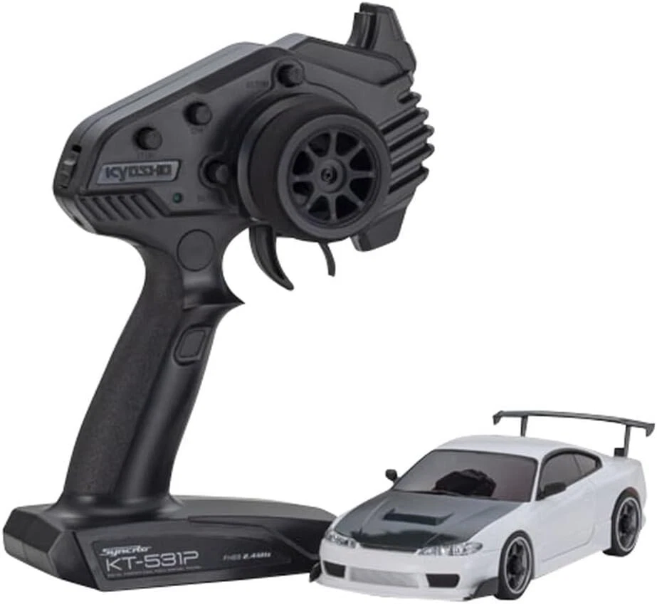 Kyosho MINI-Z AWD MA-020 r/s NISSAN SILVIA S15 w/GT Wing White Ready Set 32647W